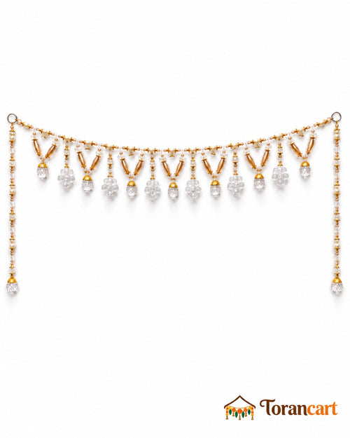 Amber Clear Drop Toran - full product on a white background with Torancart branding