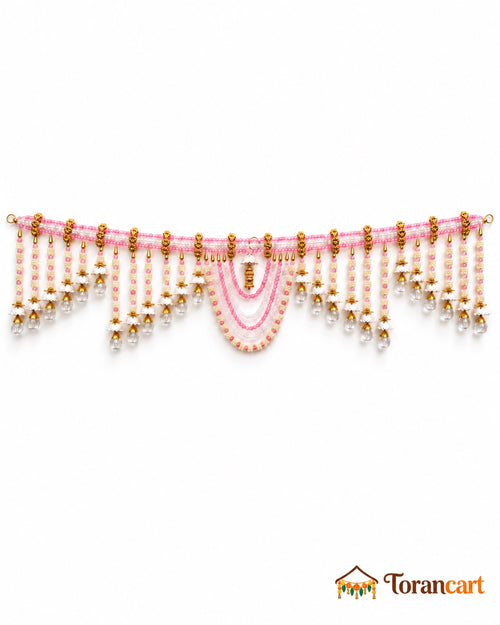 Blush Pearl Cascade Toran - full product on a white background with Torancart branding